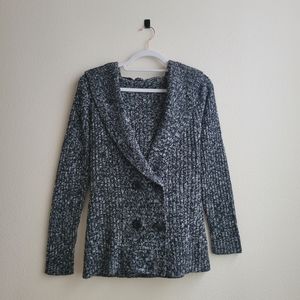 Hooded Knit Winter Coat